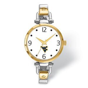 Ladies West Virginia University Elegant 2-tone Watch